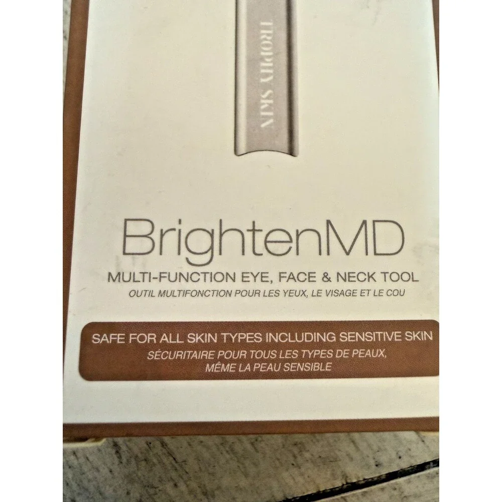 Trophy Skin BrightenMD Eye Face Neck Beauty Tool Tested New in Box Tested